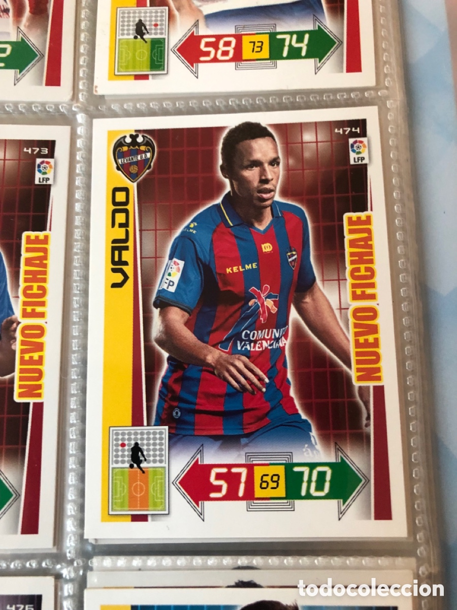 Cromos de f&uacute;tbol: Adrenalyn 2012 2013 nuevo fichaje valdo 474 levante