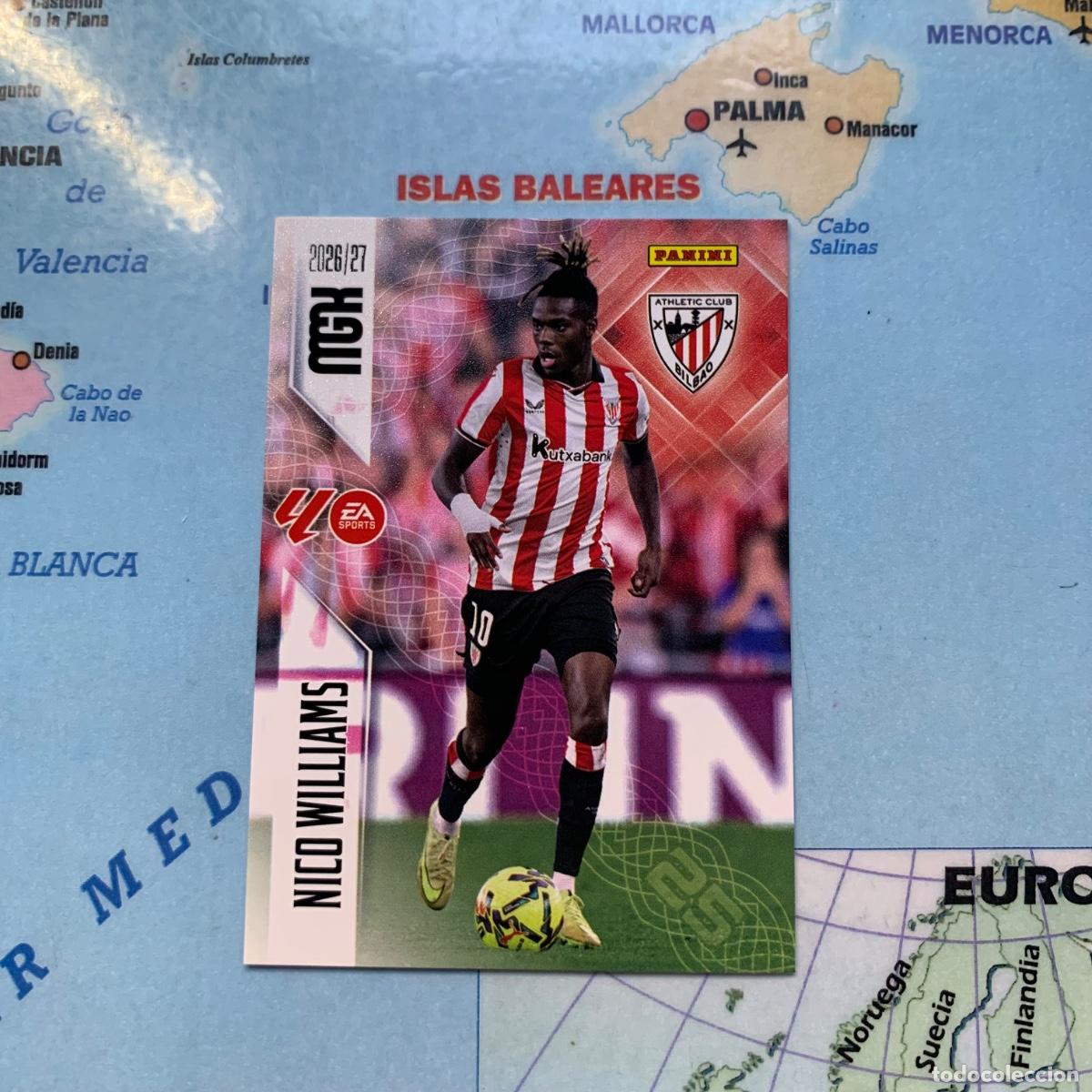 Fu&szlig;ball-Sticker: Nico Williams n&uacute;mero 54 del Athletic de Bilbao megacracks 26-27 2026-2027