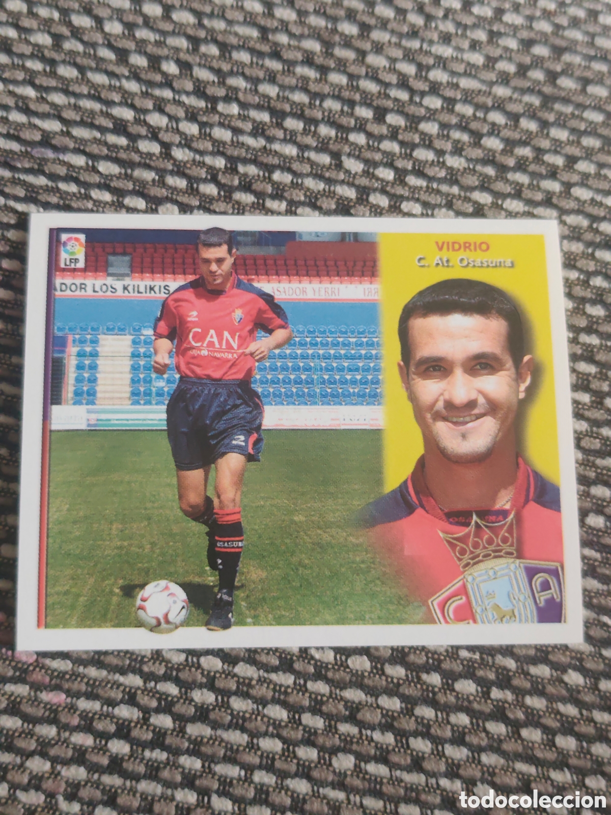Figurine di Calcio: FICHAJE 11 VIDRIO OSASUNA EDICIONES ESTE 2002 2003