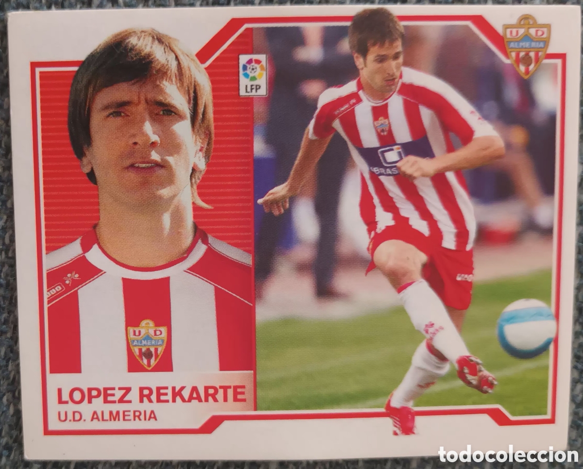 Cromos de f&uacute;tbol: CROMO LOPEZ REKARTE. UD ALMER&Iacute;A