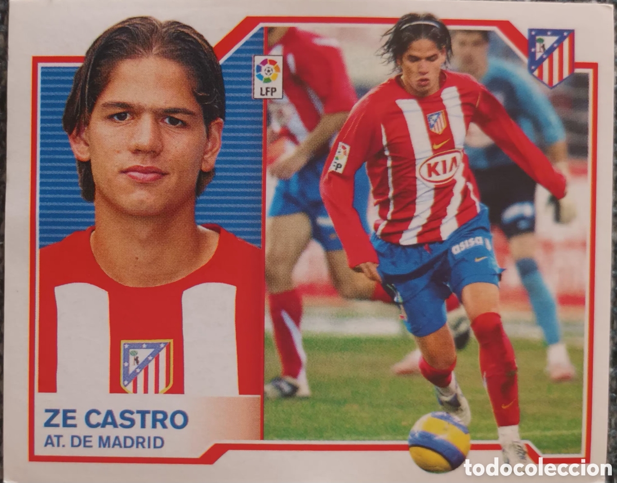Cromos de f&uacute;tbol: CROMO DE ZE CASTRO. C. ATL&Eacute;TICO DE MADRID