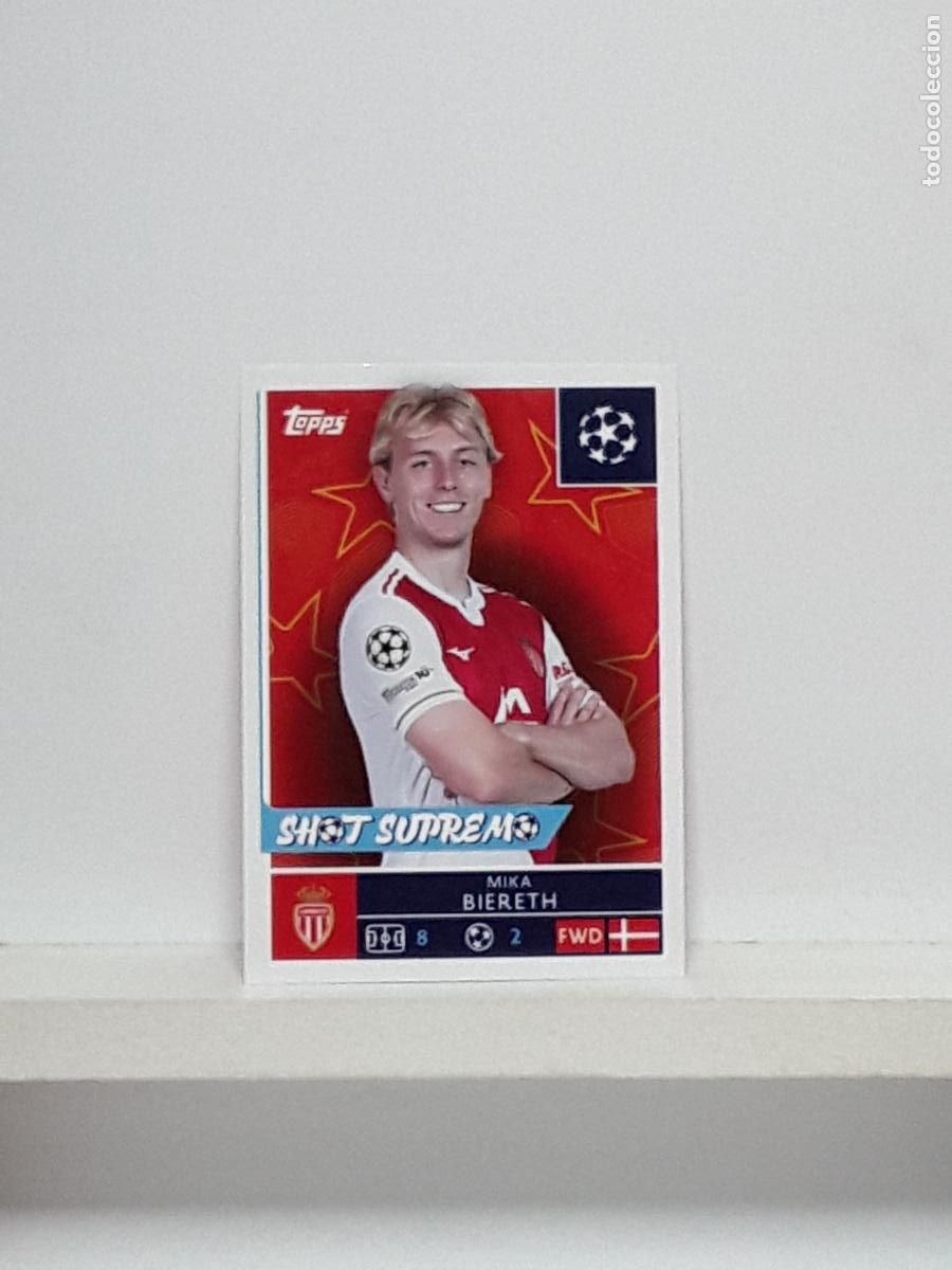 Fu&szlig;ball-Sticker: CHAMPIONS STICKER 2025 2026 25 26 ALBUM TOPPS LEAGUE N 81 MONACO MIKA BIERETH