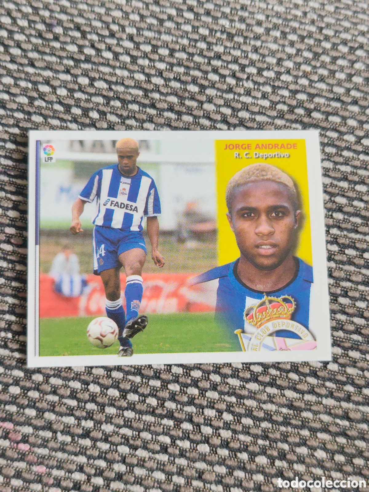 Fu&szlig;ball-Sticker: FICHAJE 17 JORGE ANDRADE DEPORTIVO EDICIONES ESTE 2002 2003