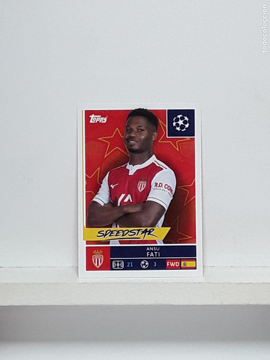 Fu&szlig;ball-Sticker: CHAMPIONS STICKER 2025 2026 25 26 ALBUM TOPPS LEAGUE N 82 MONACO ANSU FATI