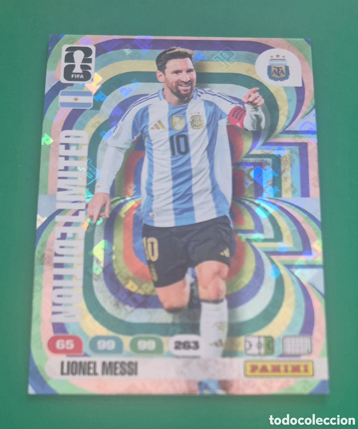 Fu&szlig;ball-Sticker: Limited Edition Lionel Messi, Argentina Edici&oacute;n Limitada Adrenalyn XL Fifa World Cup 2026 Mundial 26