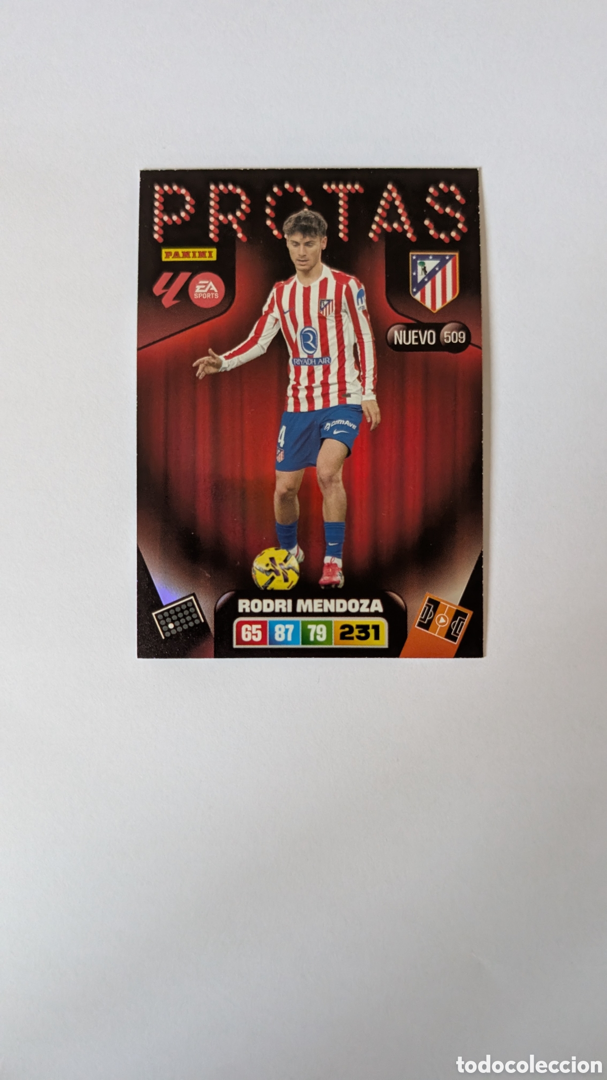Fu&szlig;ball-Sticker: RODRI MENDOZA ATLETICO MADRID 509 NUEVO PROTAS ADRENALYN XL LIGA 2025/2026 25 26 PANINI