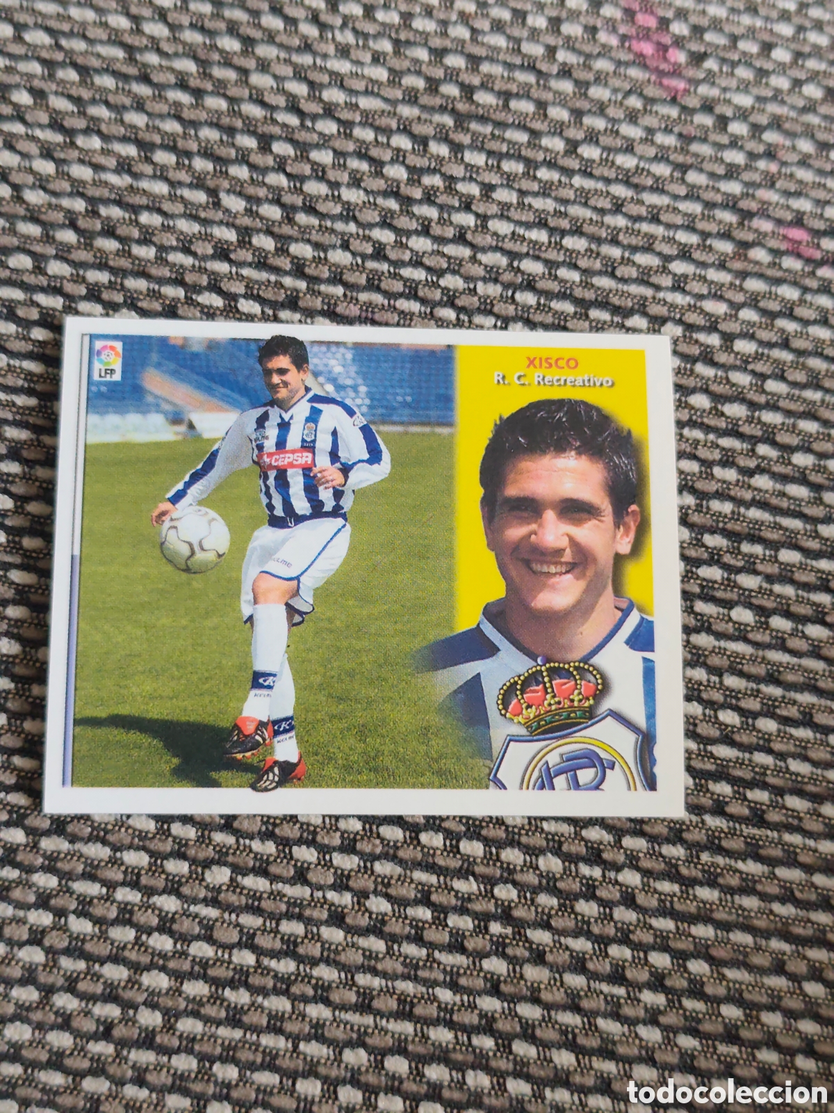 Cartes &agrave; collectionner de Football: FICHAJE 21 XISCO RECREATIVO HUELVA EDICIONES ESTE 2002 2003