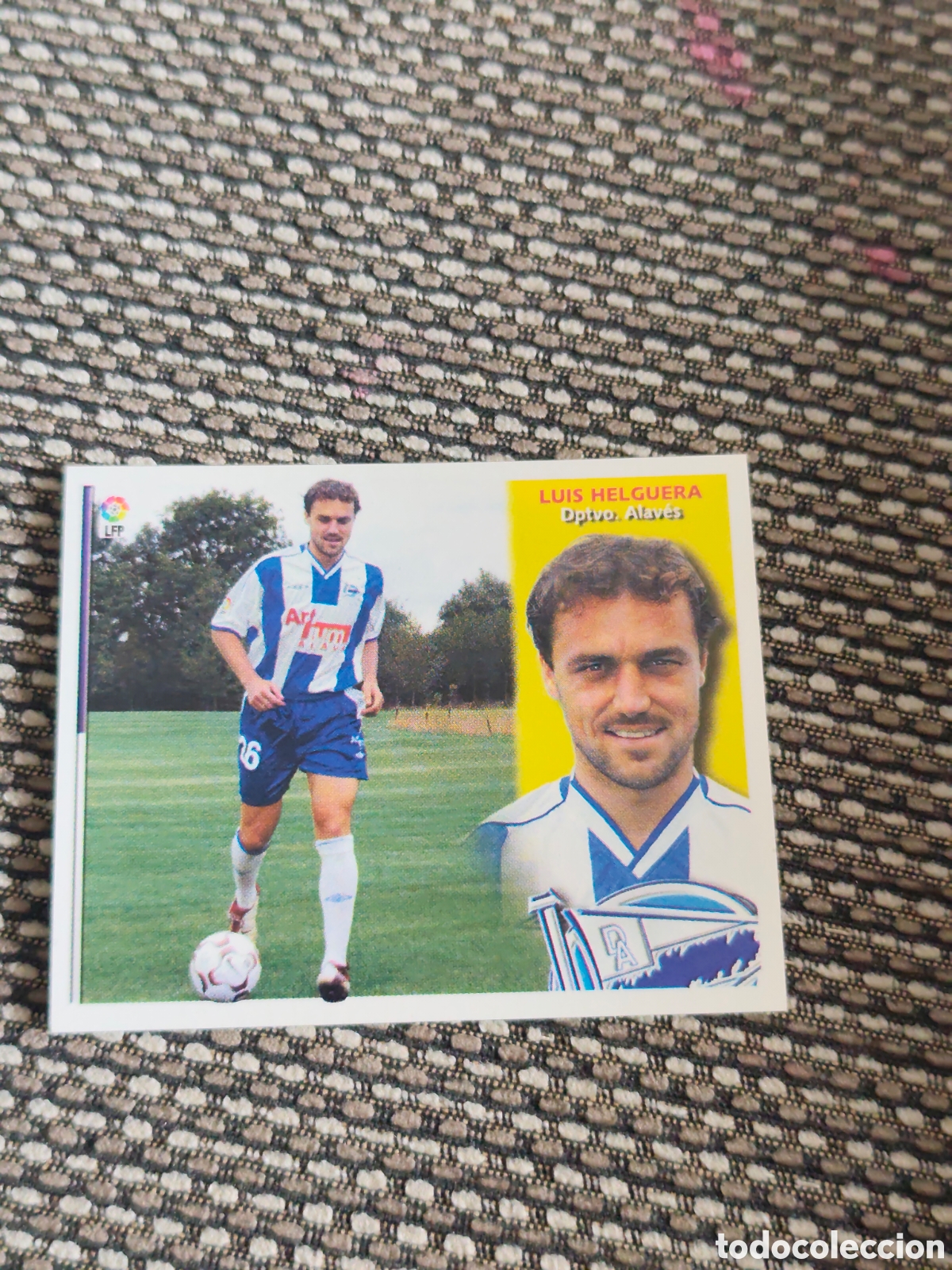 Fu&szlig;ball-Sticker: FICHAJE 25 LUIS HELGUERA ALAV&Eacute;S EDICIONES ESTE 2002 2003