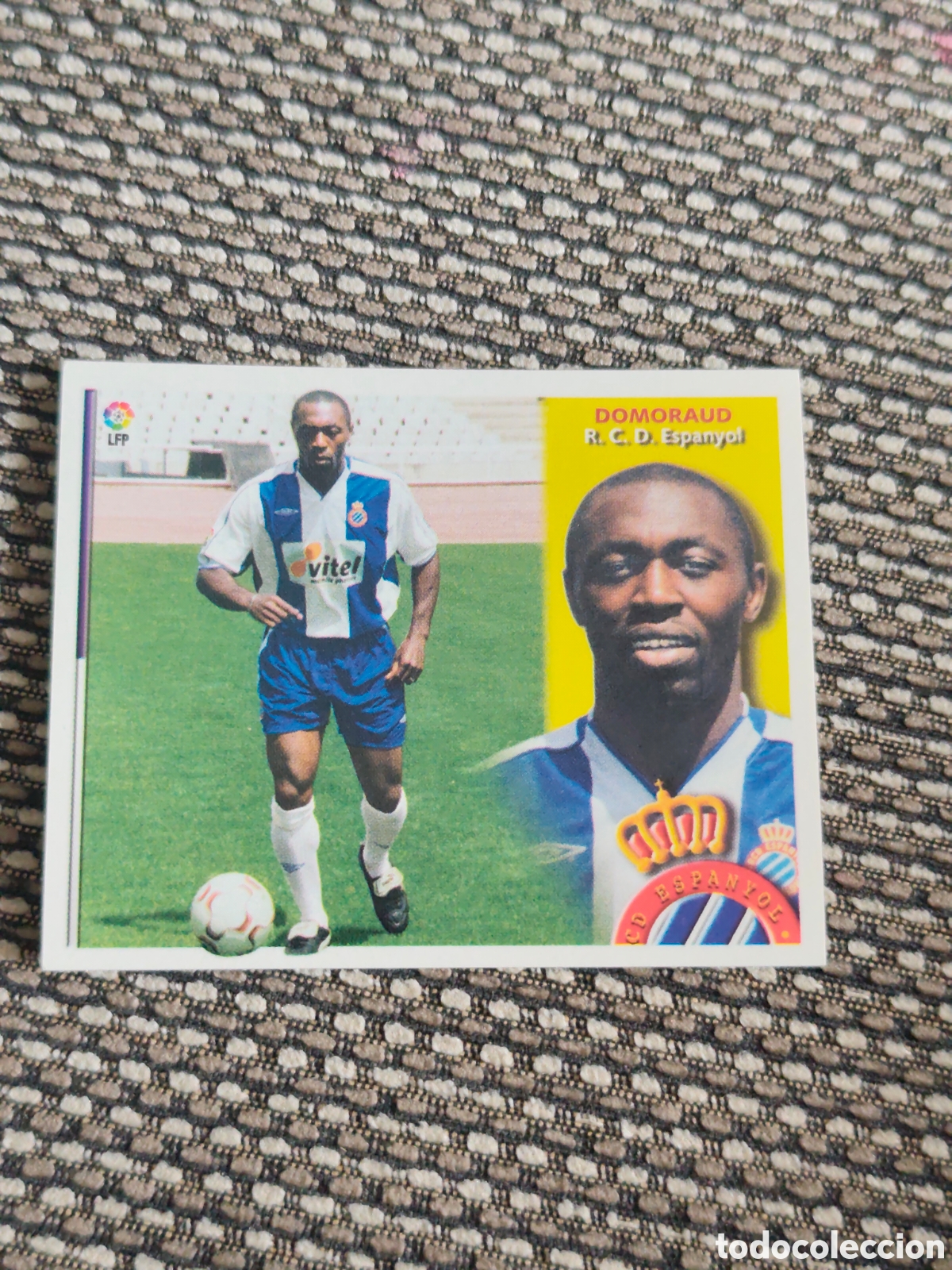 Fu&szlig;ball-Sticker: FICHAJE 28 DOMORAUD ESPANYOL EDICIONES ESTE 2002 2003