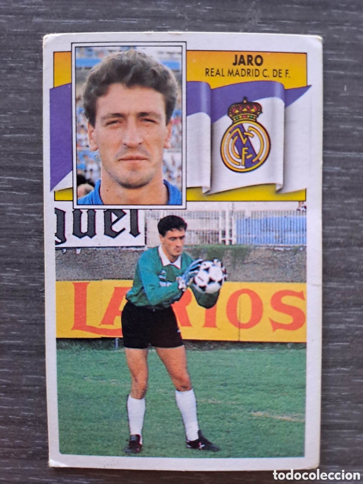 Cromos de f&uacute;tbol: LIGA ESTE 90-91 &mdash; JARO FICHAJE N&ordm; 16 &mdash; SIN PEGAR Descripci&oacute;n: LIGA ESTE 90-91 &mdash; JARO FICHAJE N&ordm; 16