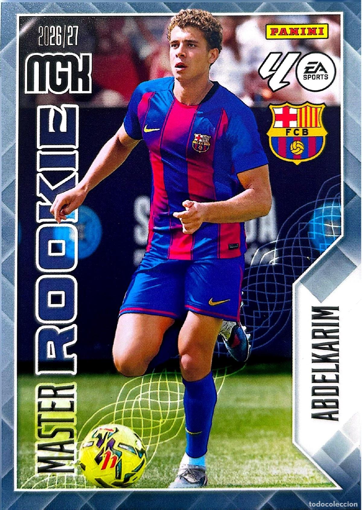 Cromos de f&uacute;tbol: Cromo Abdelkarim F.C. Barcelona Panini Megacracks Liga 2026-2027