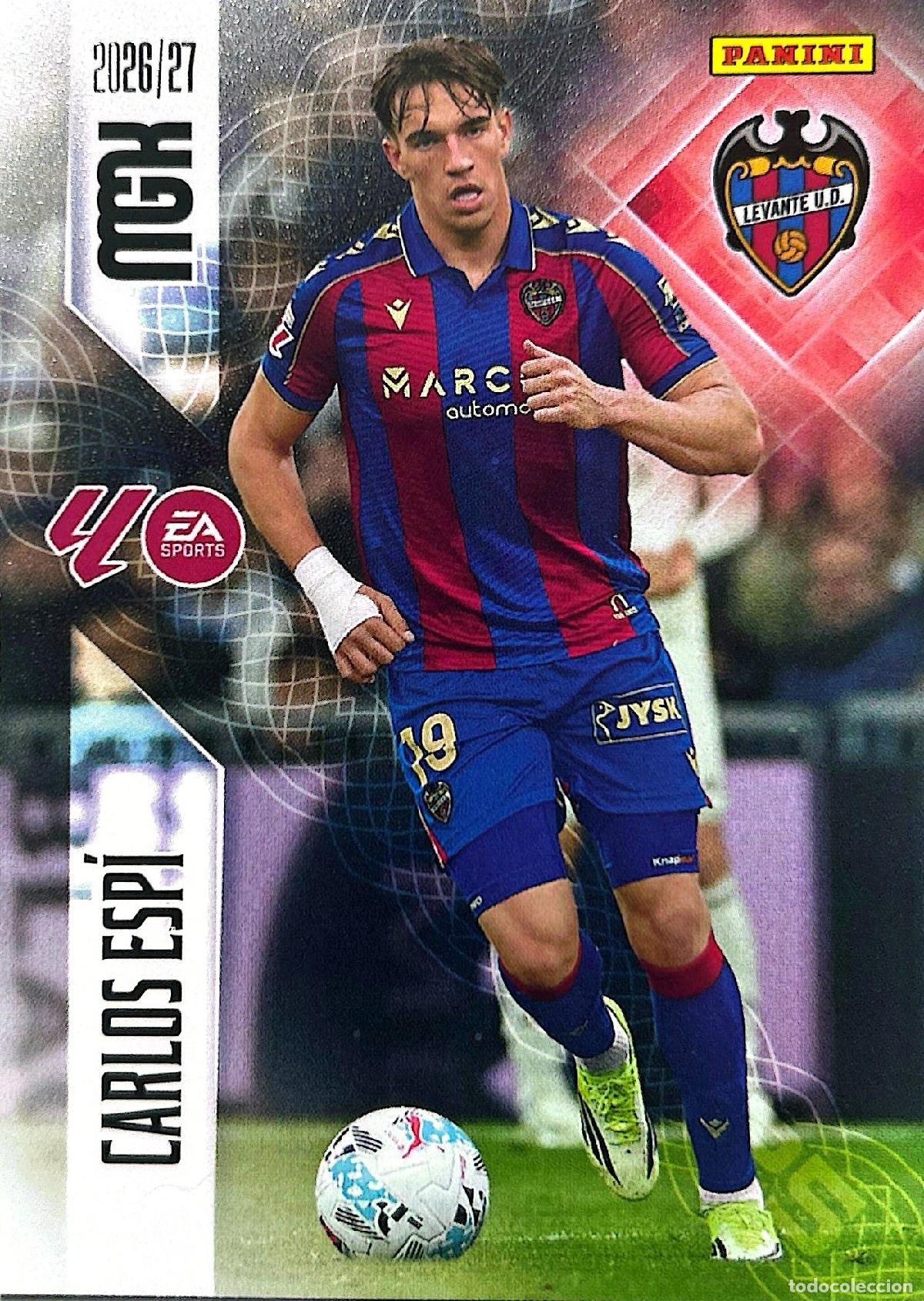 Cromos de f&uacute;tbol: Cromo Carlos Esp&iacute; Levante U.D. Panini Megacracks Liga 2026-2027