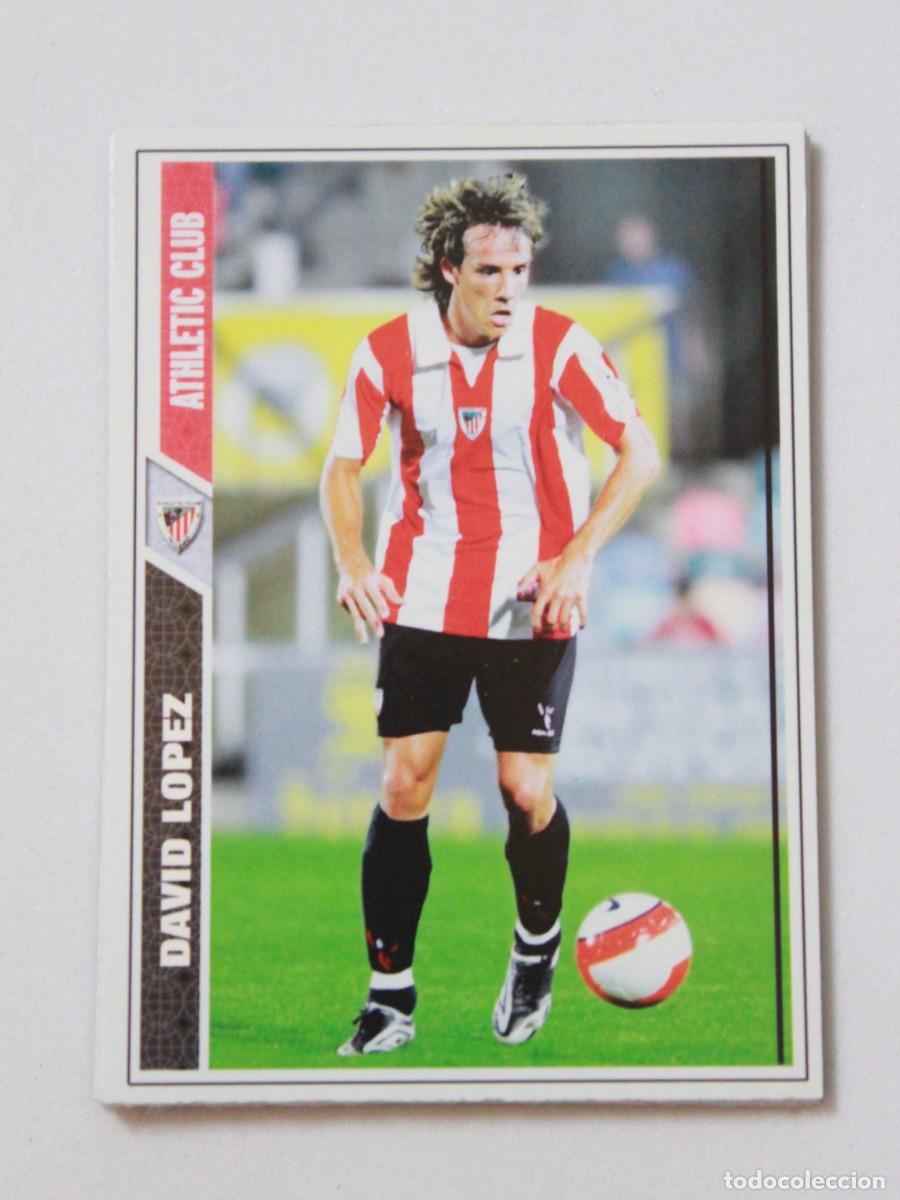 Cromos de f&uacute;tbol: Cromo David L&oacute;pez Athletic Club Bilbao Liga 2007-2008