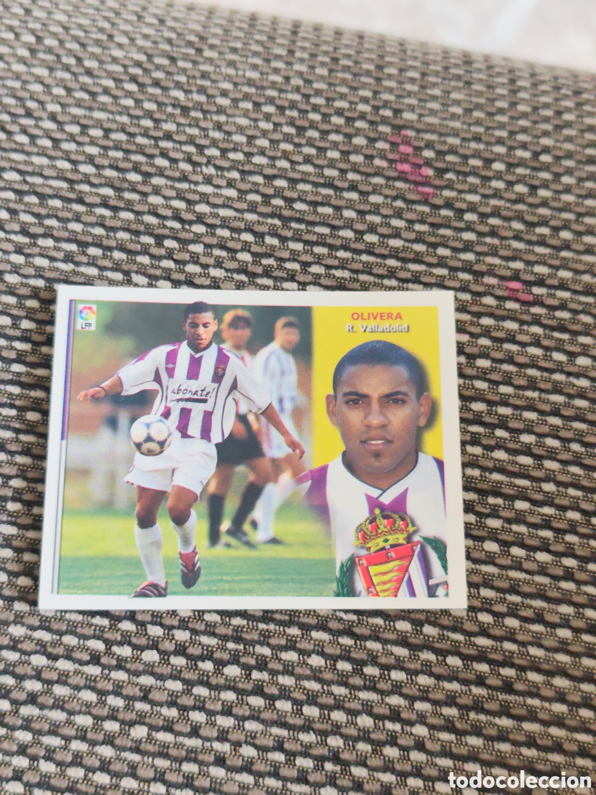 Cromos de f&uacute;tbol: FICHAJE 33 OLIVERA REAL VALLADOLID EDICIONES ESTE 2002 2003
