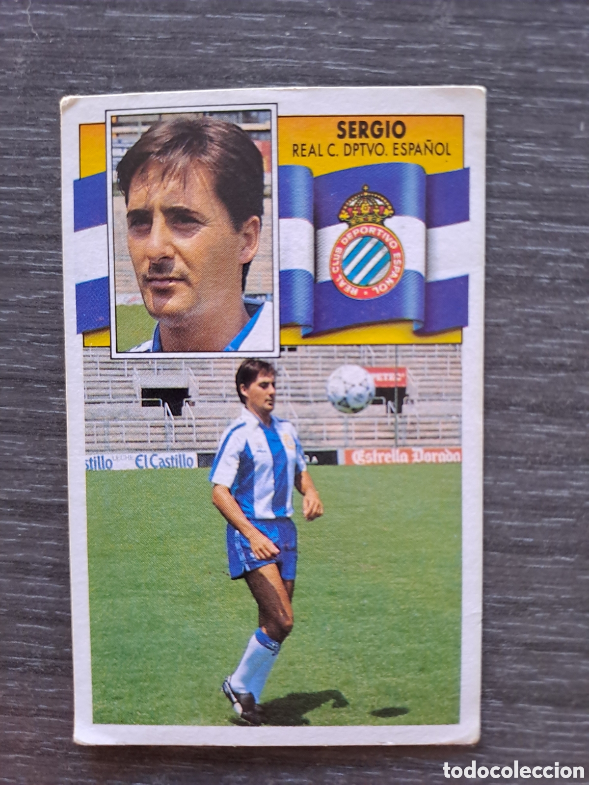 Cromos de f&uacute;tbol: LIGA ESTE 90-91 &mdash; SERGIO FICHAJE N&ordm; 17 &mdash; SIN PEGAR Descripci&oacute;n: LIGA ESTE 90-91 &mdash; SERGIO FICHAJE