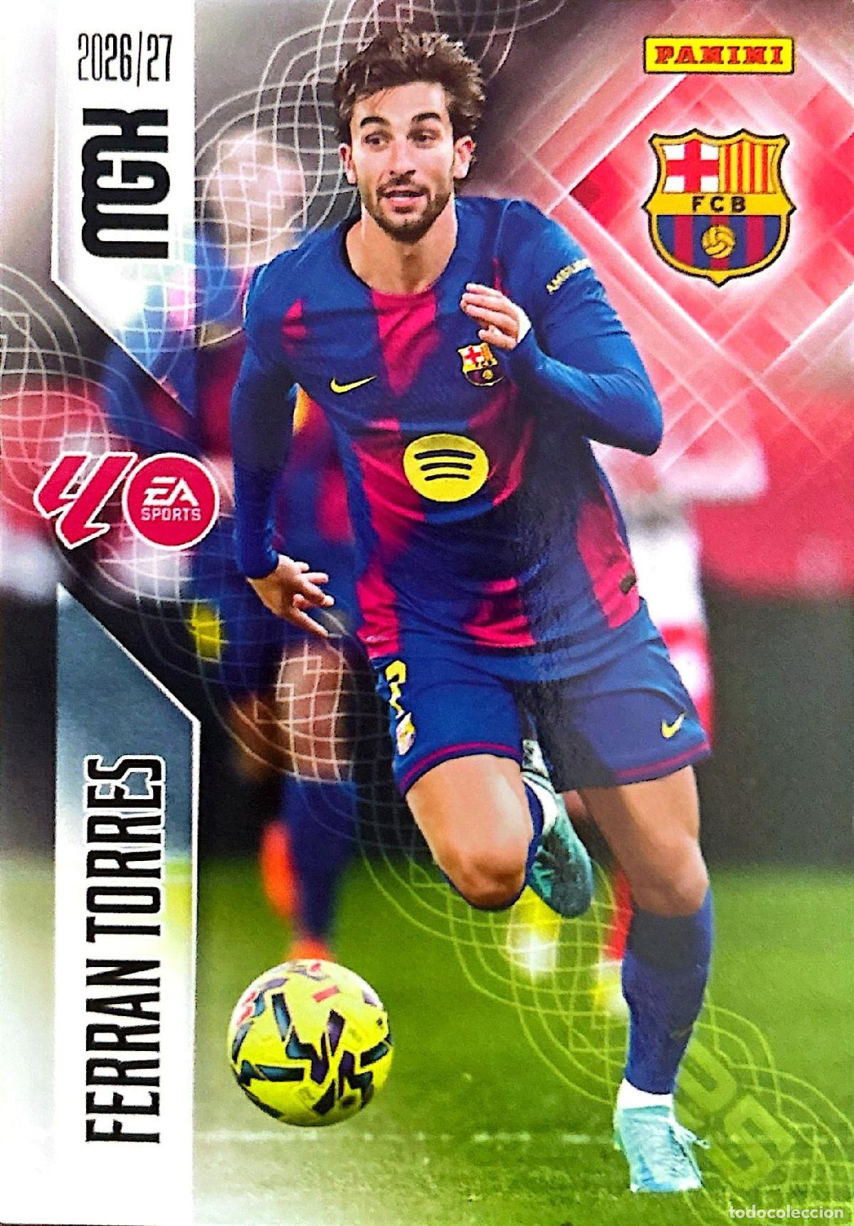 Cromos de f&uacute;tbol: Cromo Ferr&aacute;n Torres F.C. Barcelona Panini Megacracks Liga 2026-2027