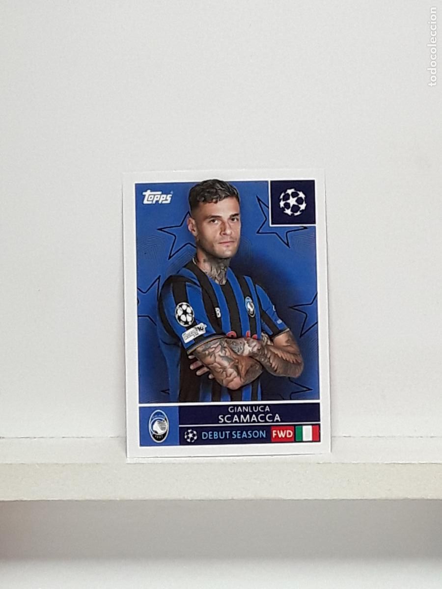 Cromos de f&uacute;tbol: CHAMPIONS STICKER 2025 2026 25 26 ALBUM TOPPS LEAGUE N 96 ATALANTA GIANLUCA SCAMACCA