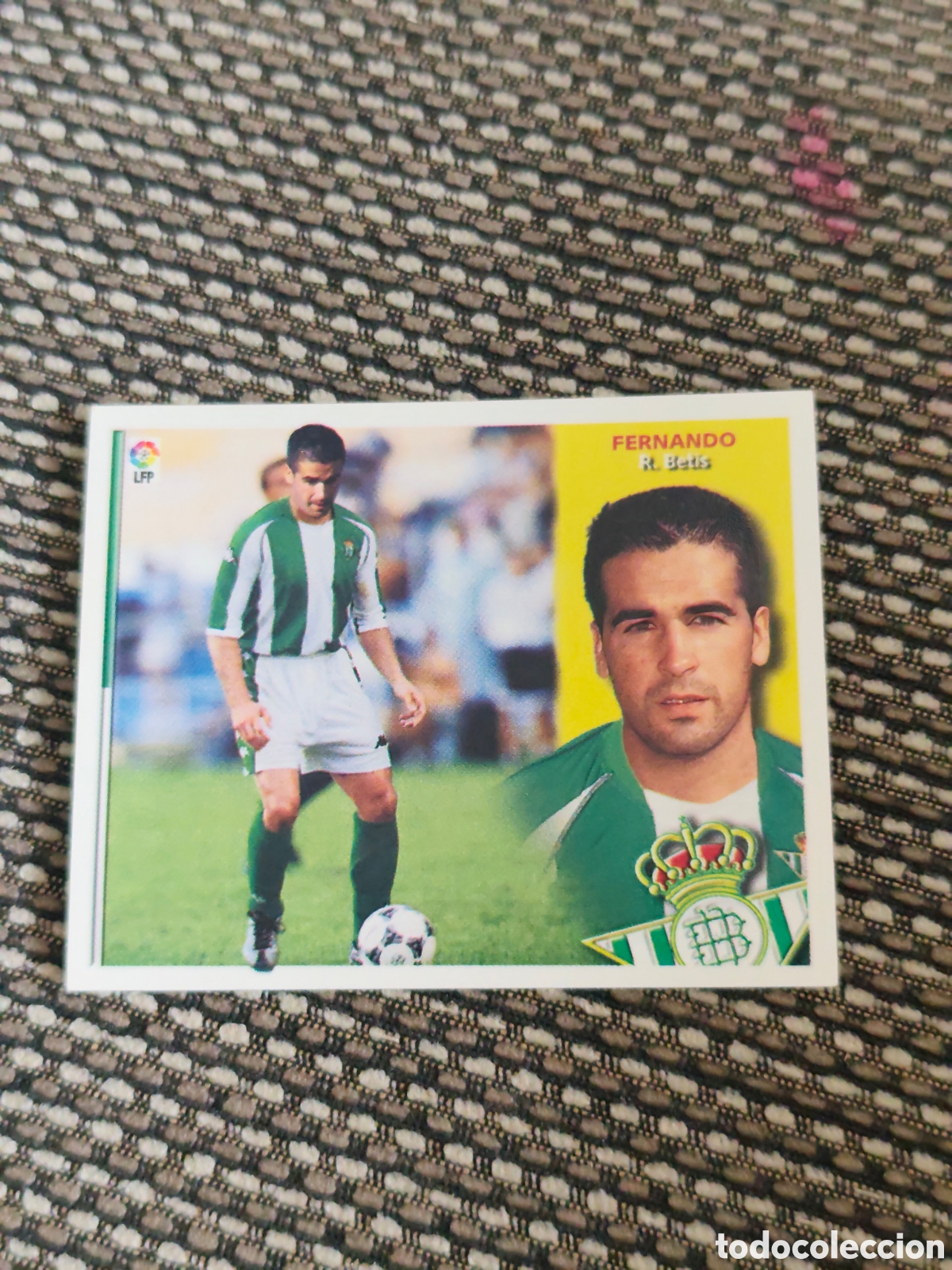 Cromos de f&uacute;tbol: FICHAJE 34 FERNANDO REAL BETIS EDICIONES ESTE 2002 2003