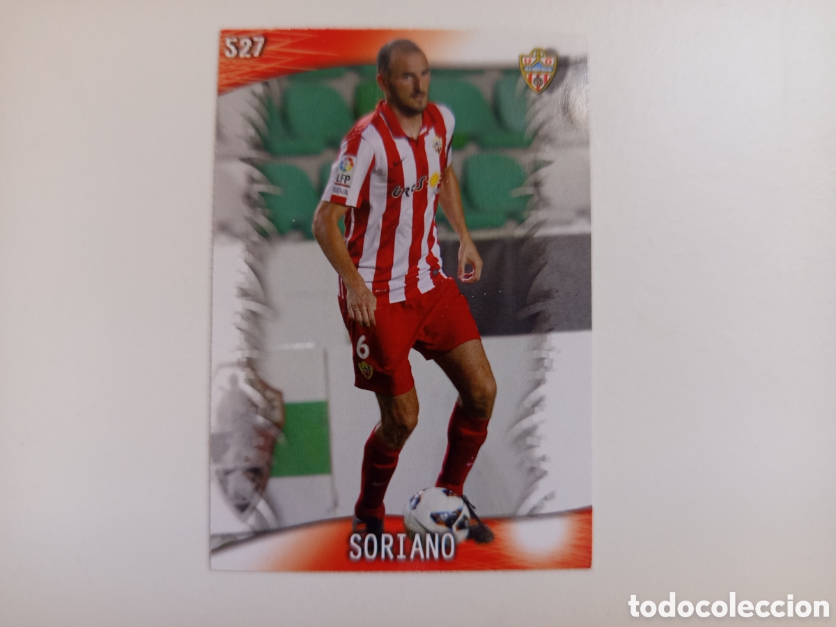 Football Stickers: ❇️ CROMO ⚽ SORIANO ALMER&Iacute;A 527 FICHAS LIGA QUIZ GAME 2014 13 14 2013 2014 MUNDICROMO ❇️