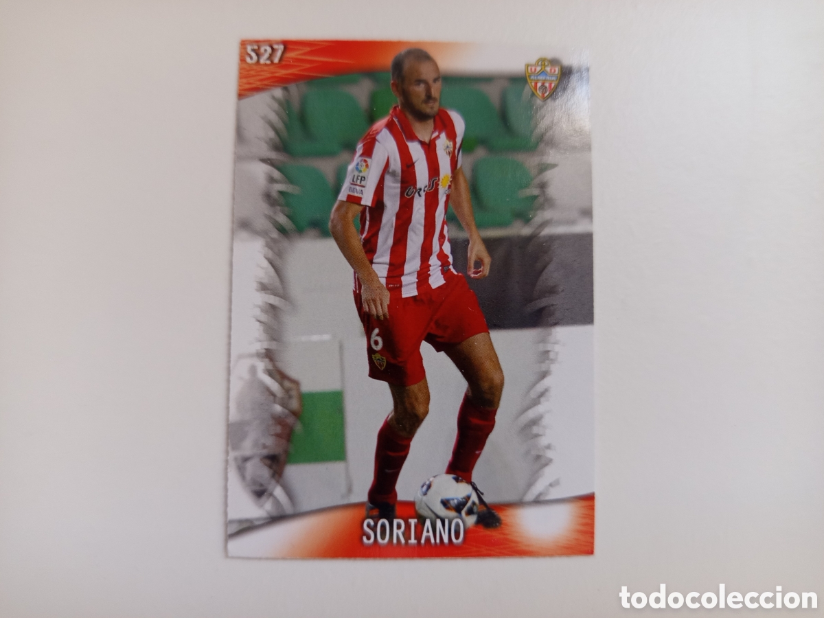 Football Stickers: ❇️ CROMO ⚽ SORIANO ALMER&Iacute;A 527 FICHAS LIGA QUIZ GAME 2014 13 14 2013 2014 MUNDICROMO ❇️