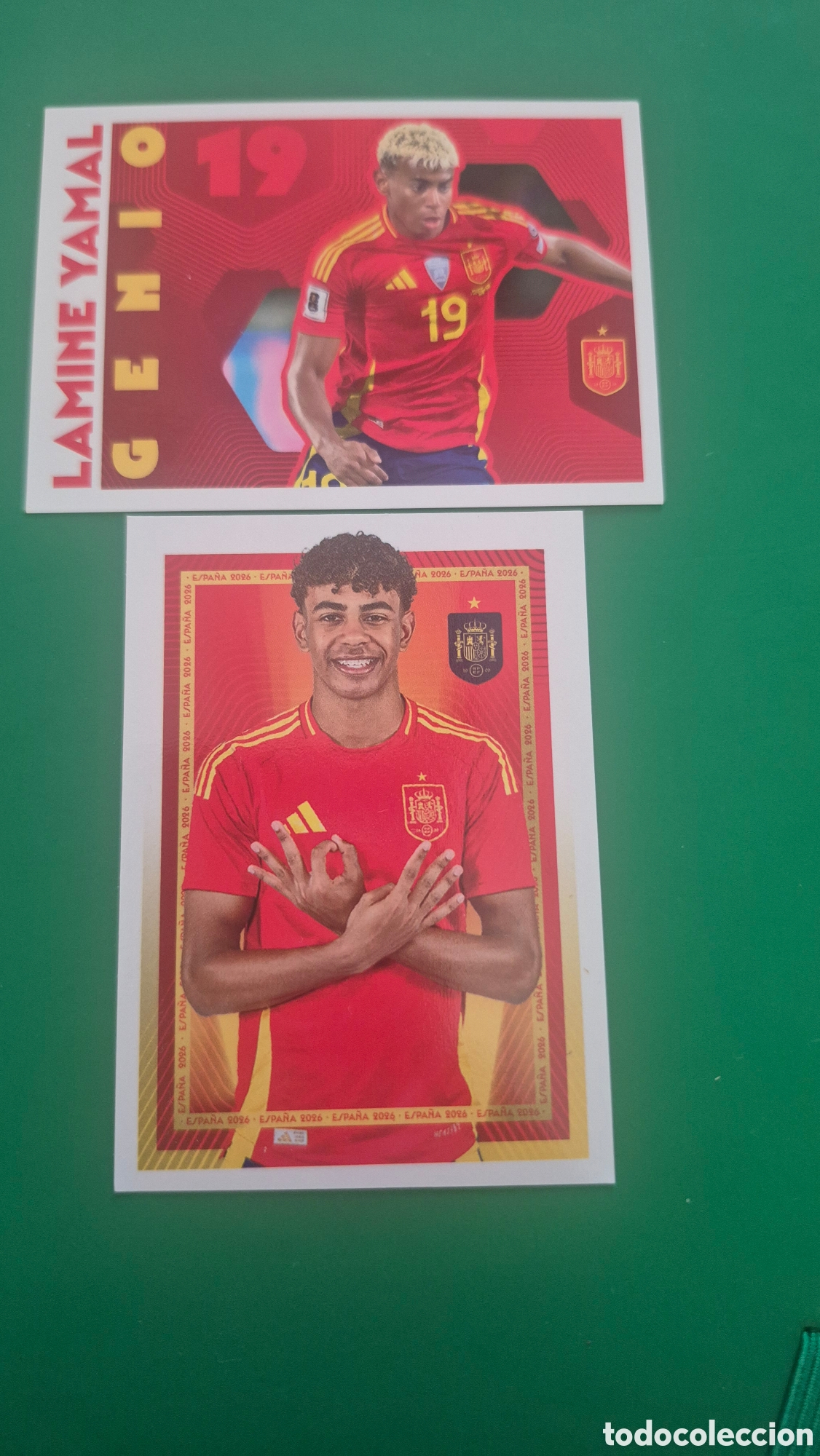 Cromos de f&uacute;tbol: 2 Cromos Yamal Espa&ntilde;a Carrefour Mundial 2026 Nuevo 3&nbsp;&euro;