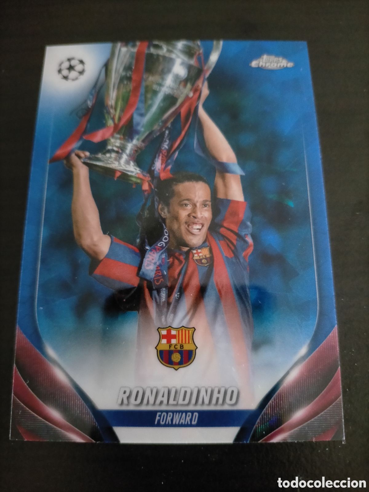 Fu&szlig;ball-Sticker: Ronaldinho FC Barcelona topps Chrome sapphire 2024 image variation