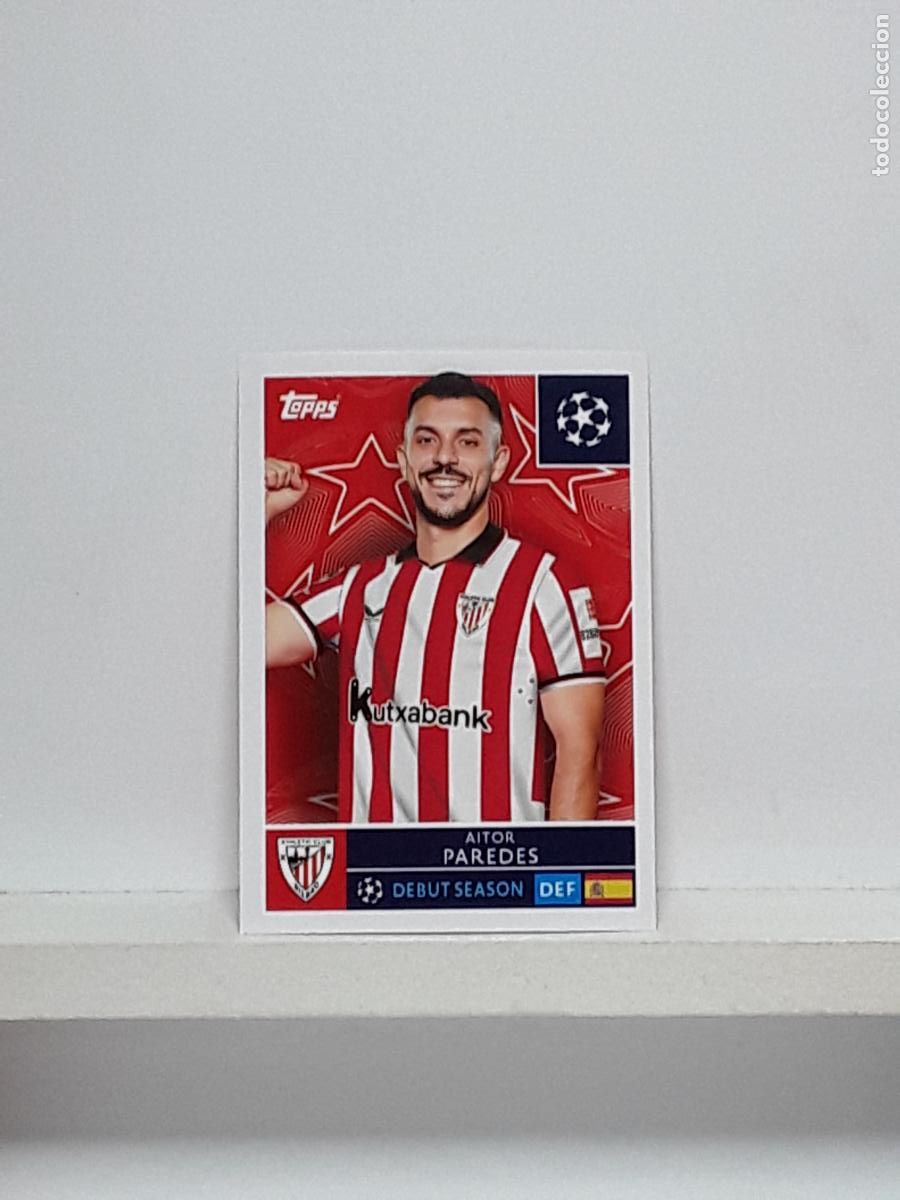 Fu&szlig;ball-Sticker: CHAMPIONS STICKER 2025 2026 25 26 ALBUM TOPPS LEAGUE N 102 ATHLETIC AITOR PAREDES