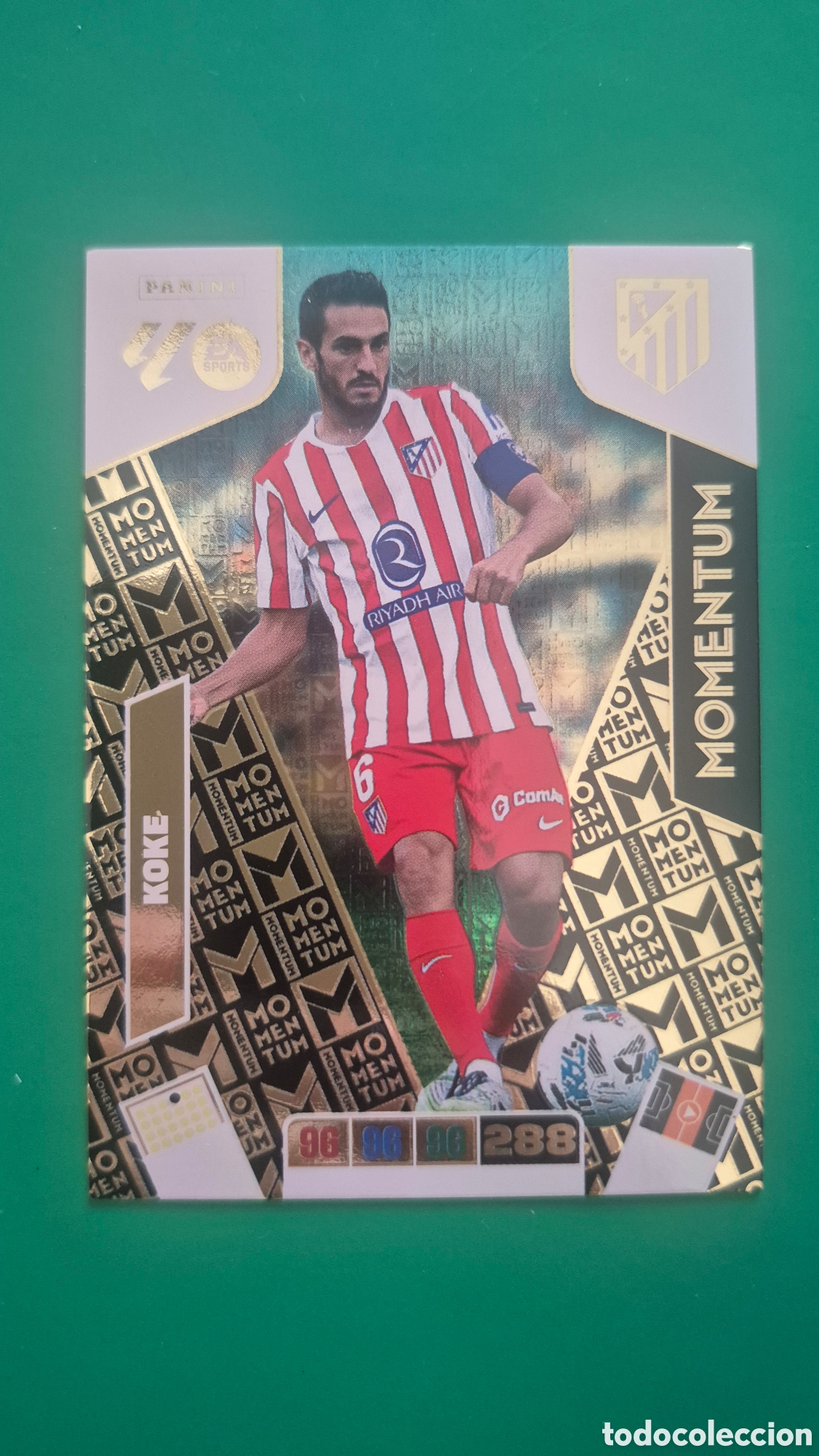 Cromos de Futebol: CROMO ADRENALYN PANINI MOMENTUM 2025-26 25-26 KOKE ATL&Eacute;TICO DE MADRID