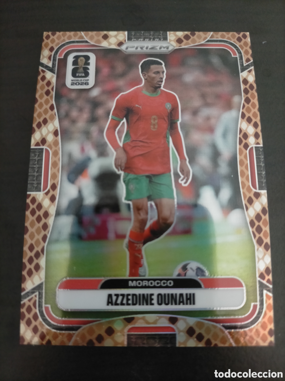 Cromos de f&uacute;tbol: Ounahi 297 Panini prizm world cup 2026 variaci&oacute;n serpiente