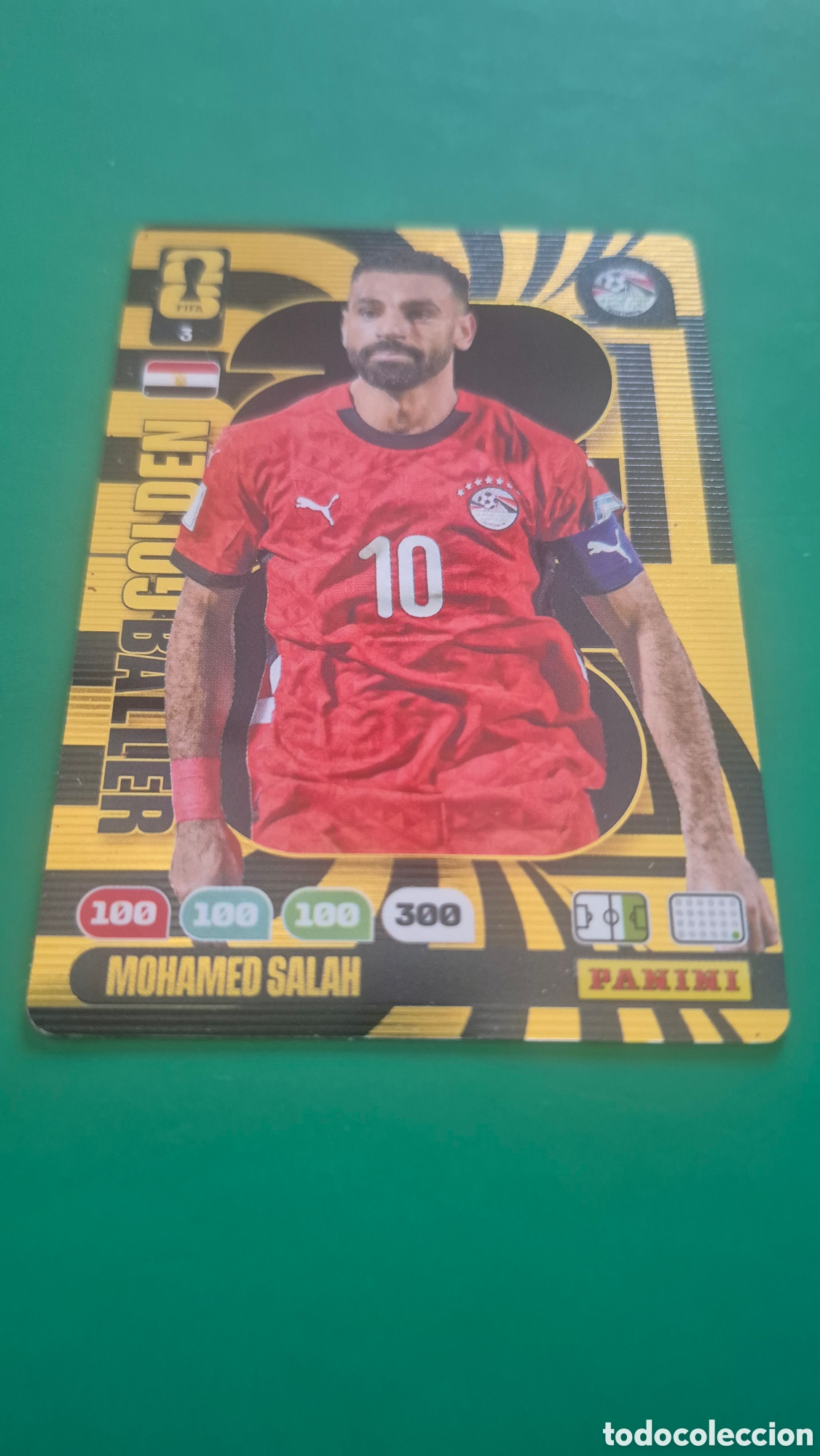 Cromos de f&uacute;tbol: MOHAMED SALAH (EGIPTO) GOLDEN BALLER , PANINI ADRENALYN FIFA WORLD CUP 2026