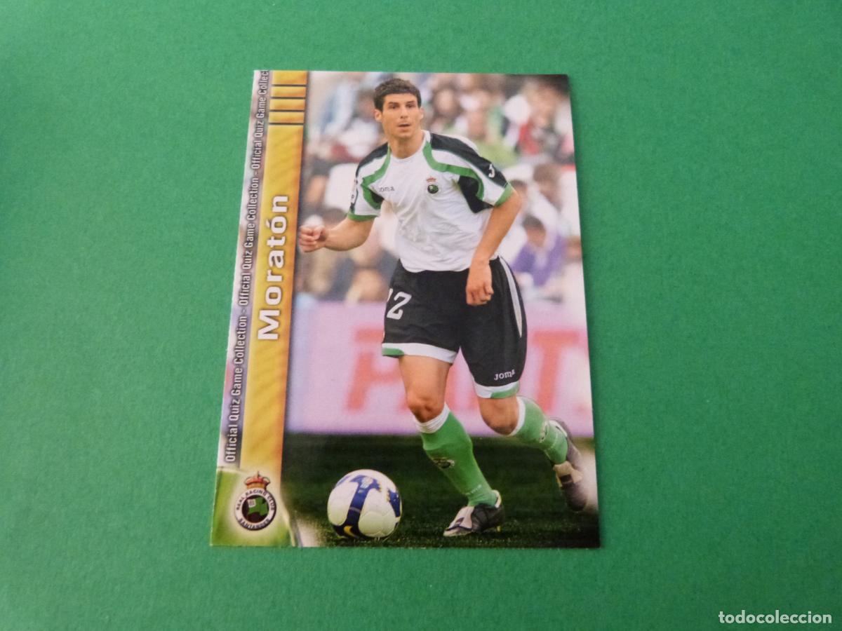 Cromos de f&uacute;tbol: TRADING CARD FUTBOL MORATON RACING DE SANTANDER N&ordm; 305 FICHAS LIGA MUNDICROMO 2009-2010/09-10