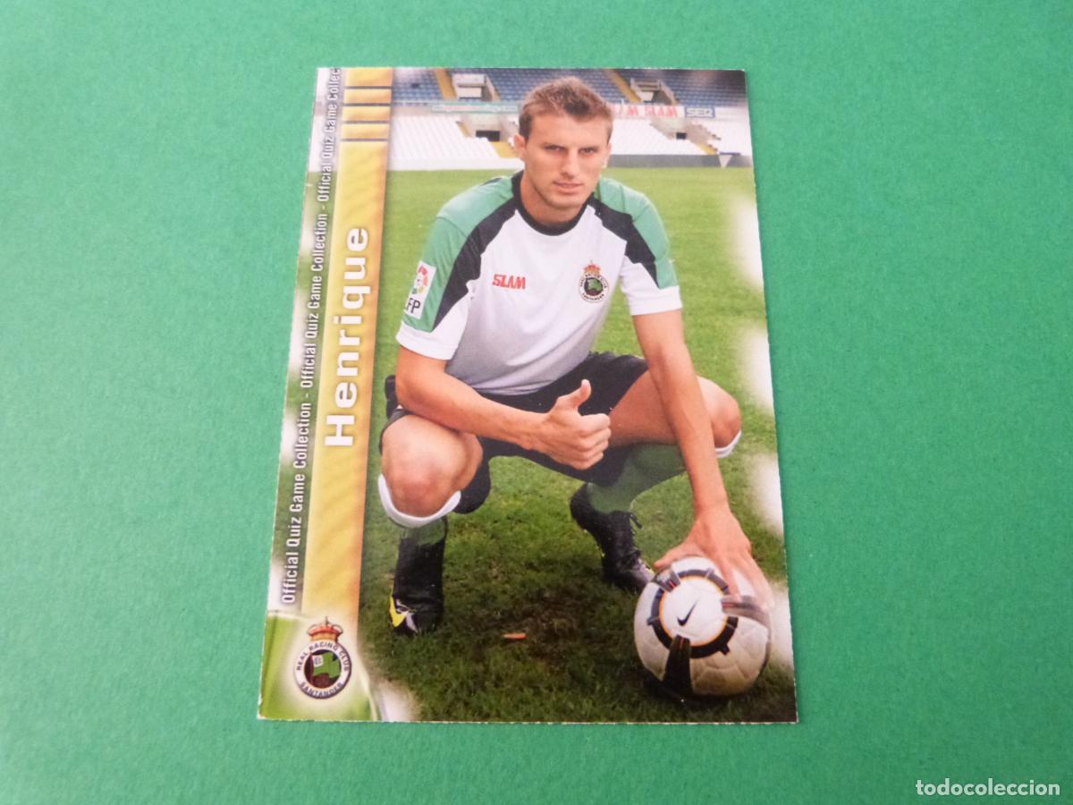 Cromos de f&uacute;tbol: TRADING CARD FUTBOL HENRIQUE RACING DE SANTANDER N&ordm; 304 FICHAS LIGA MUNDICROMO 2009-2010/09-10