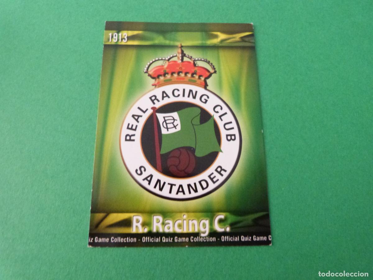 Cromos de f&uacute;tbol: TRADING CARD FUTBOL ESCUDO RACING DE SANTANDER N&ordm; 298 FICHAS LIGA MUNDICROMO 2009-2010/09-10