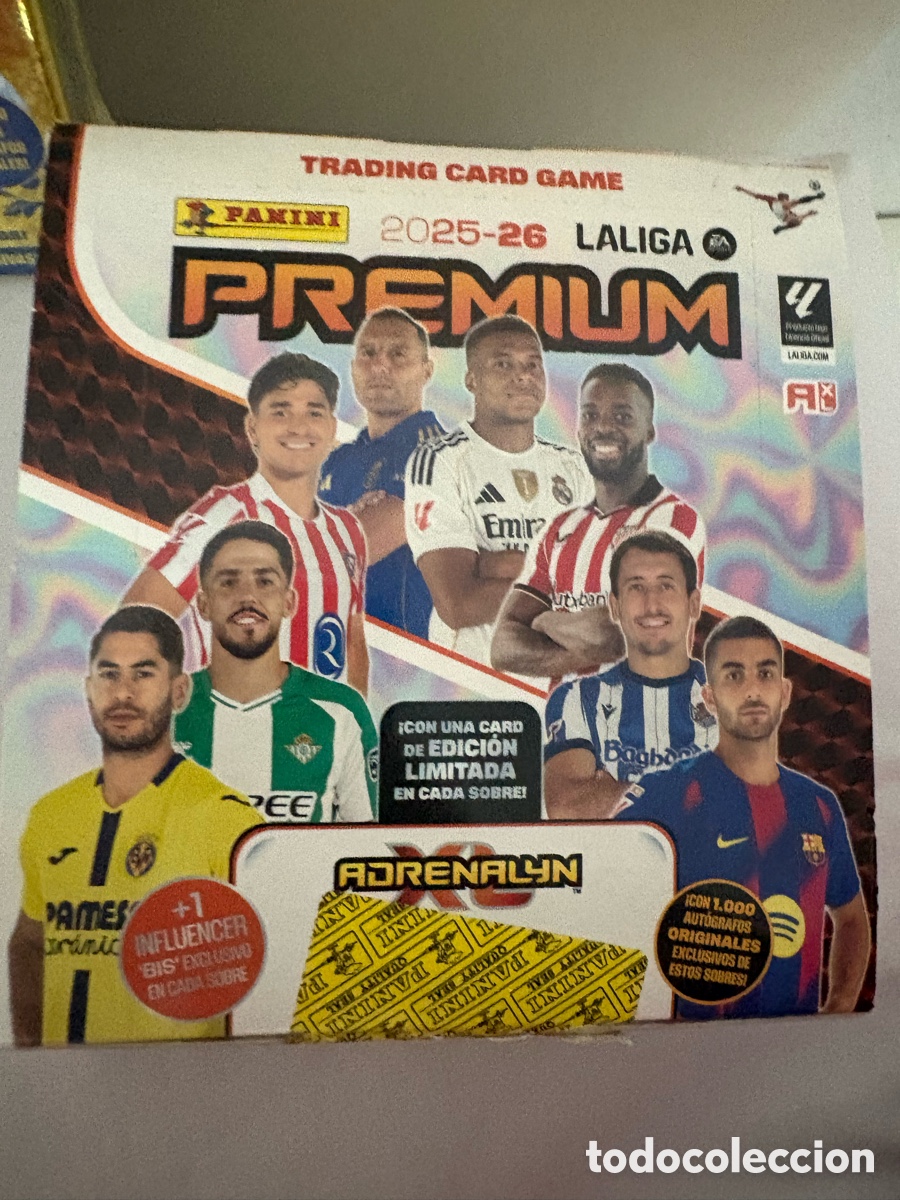 Cromos de f&uacute;tbol: Caja premium adrenalyn 2025-2026