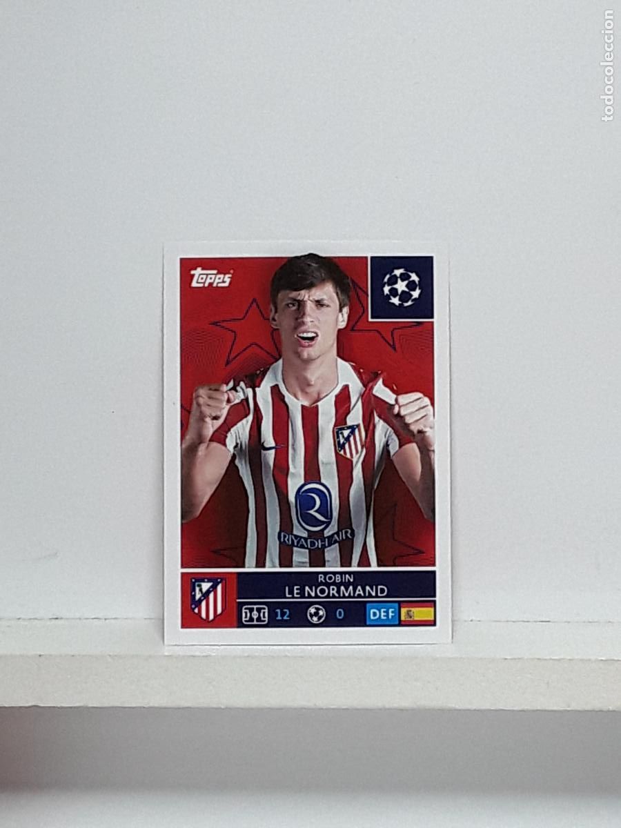 Cromos de f&uacute;tbol: CHAMPIONS STICKER 2025 2026 25 26 ALBUM TOPPS LEAGUE N 117 ATLETICO MADRID ROBIN LE NORMAND