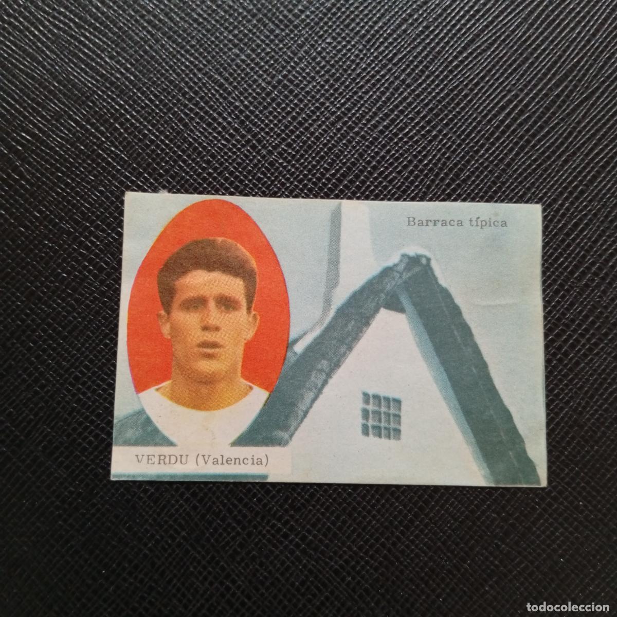 Cromos de f&uacute;tbol: VERDU VALENCIA FHER 1963 1964 CROMO FUTBOL 63 64 LIGA - DESPEGADO - A139 PG388