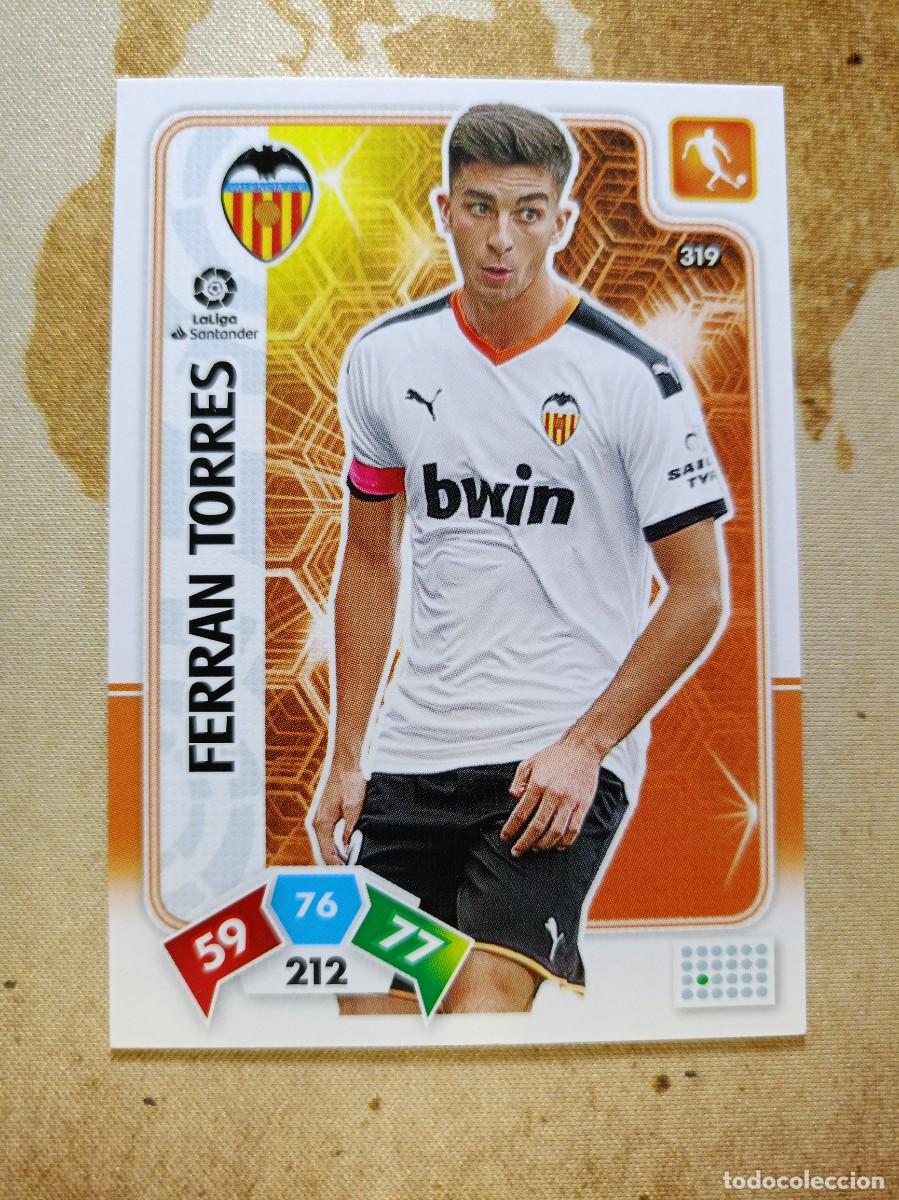 Cromos de f&uacute;tbol: Valencia 319 FERRAN TORRES Adrenalyn 2019-20