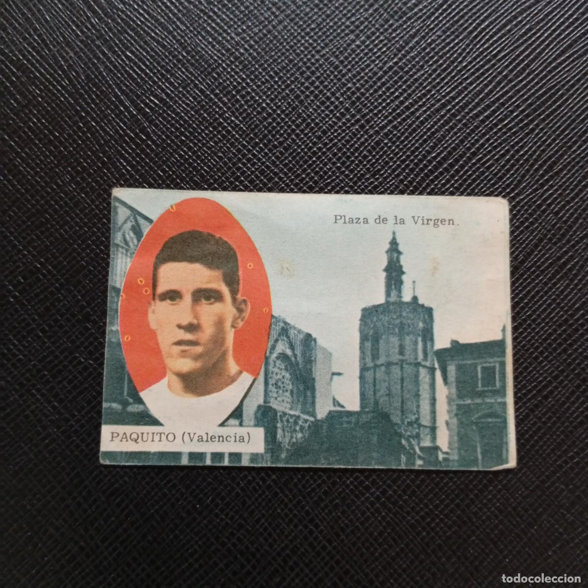Cromos de f&uacute;tbol: PAQUITO VALENCIA FHER 1963 1964 CROMO FUTBOL 63 64 LIGA - DESPEGADO - A139 PG406