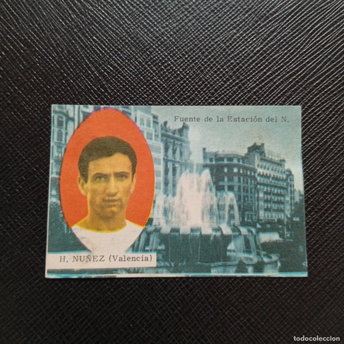 Cromos de f&uacute;tbol: H NU&Ntilde;EZ VALENCIA FHER 1963 1964 CROMO FUTBOL 63 64 LIGA - DESPEGADO - A139 PG424