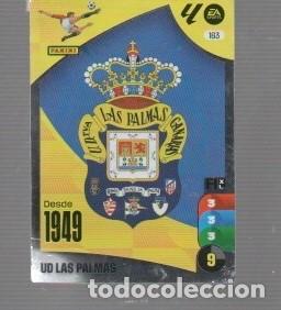 Cromos de f&uacute;tbol: CROMO DE XL ADRENALYN Y PANINI LA LIGA 2024 / 25 ESCUDO LAS PALMAS DE GRAN CANARIAS N &ordm; 163