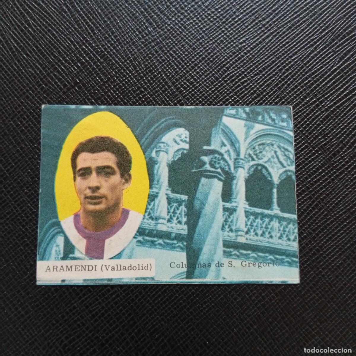 Cromos de f&uacute;tbol: ARAMENDI VALLADOLID FHER 1963 1964 CROMO FUTBOL 63 64 LIGA - DESPEGADO - A30 PG46