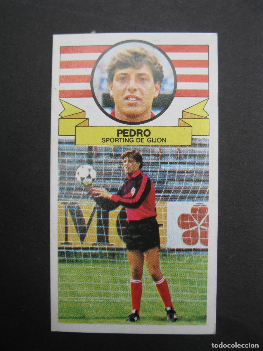 Cromos de f&uacute;tbol: PEDRO (SPORTING DE GIJ&Oacute;N) - CAMPEONATO DE LIGA 85/86 - EDICIONES ESTE.