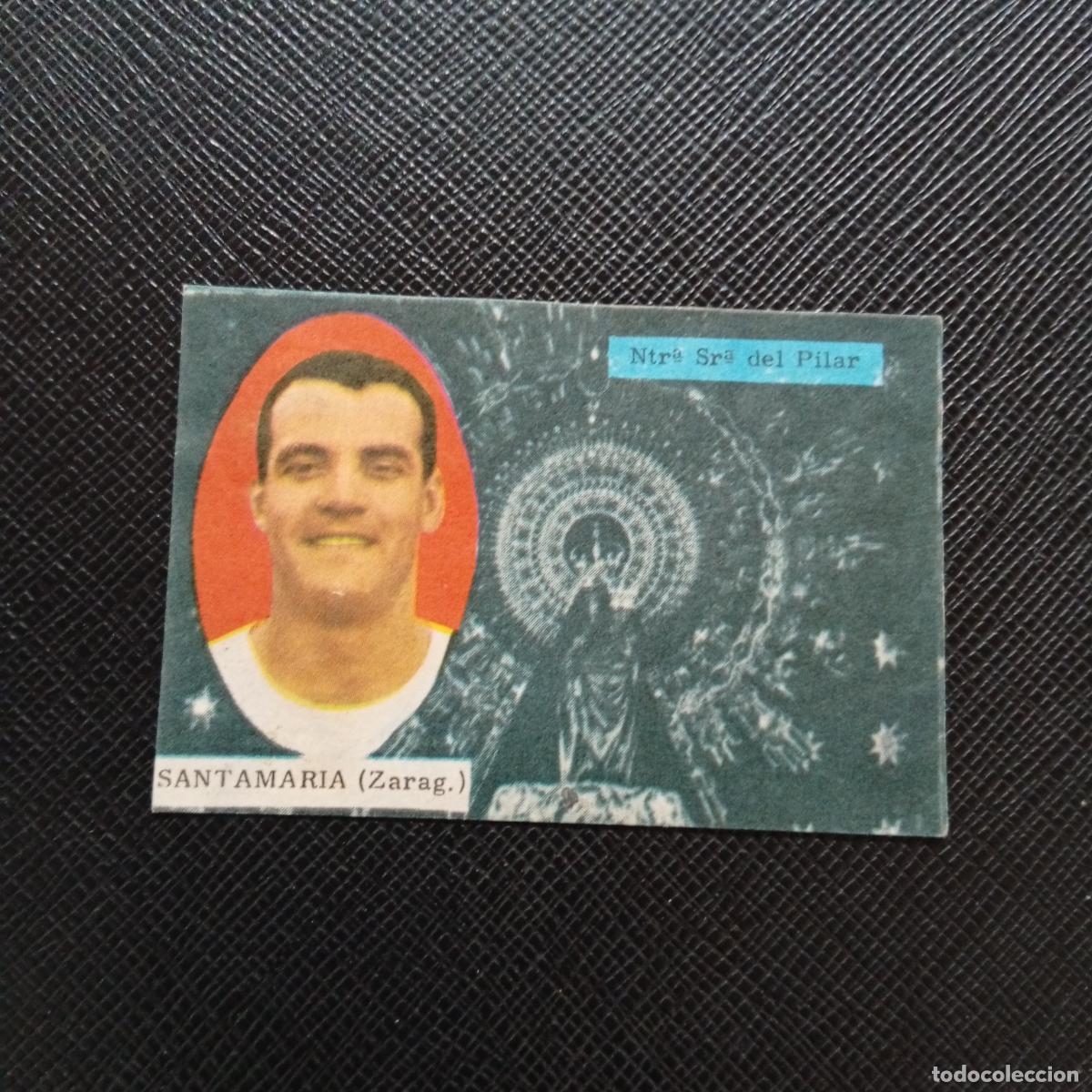 Cartes &agrave; collectionner de Football: SANTAMARIA ZARAGOZA FHER 1963 1964 CROMO FUTBOL 63 64 LIGA - DESPEGADO - A30 PG73