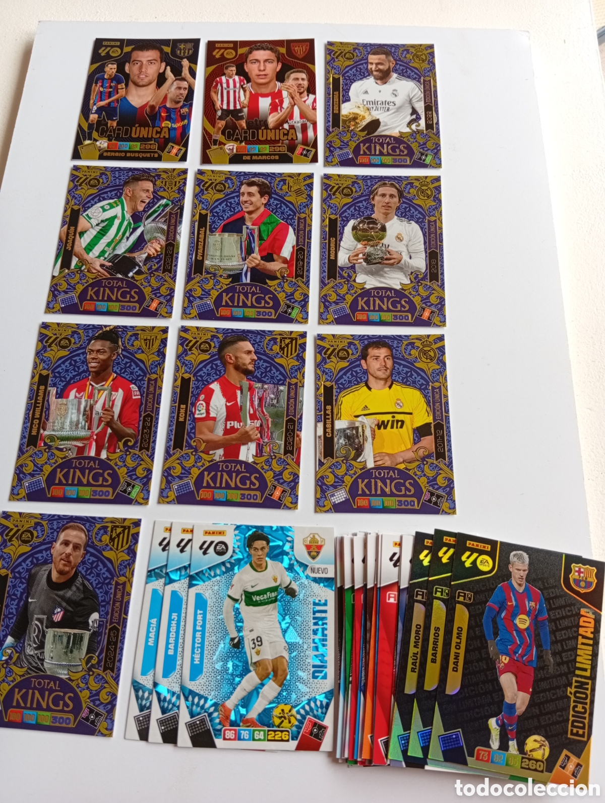 Cartes &agrave; collectionner de Football: Adrenalyn 2025-26.lote 40 cards