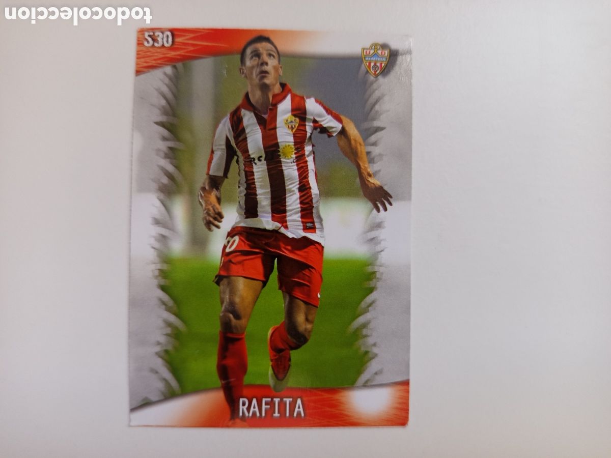Cartes &agrave; collectionner de Football: ❇️ CROMO ⚽ RAFITA ALMER&Iacute;A 530 ALMER&Iacute;A 527 FICHAS LIGA QUIZ GAME 2014 13 14 2013 2014 MUNDICROMO ❇️