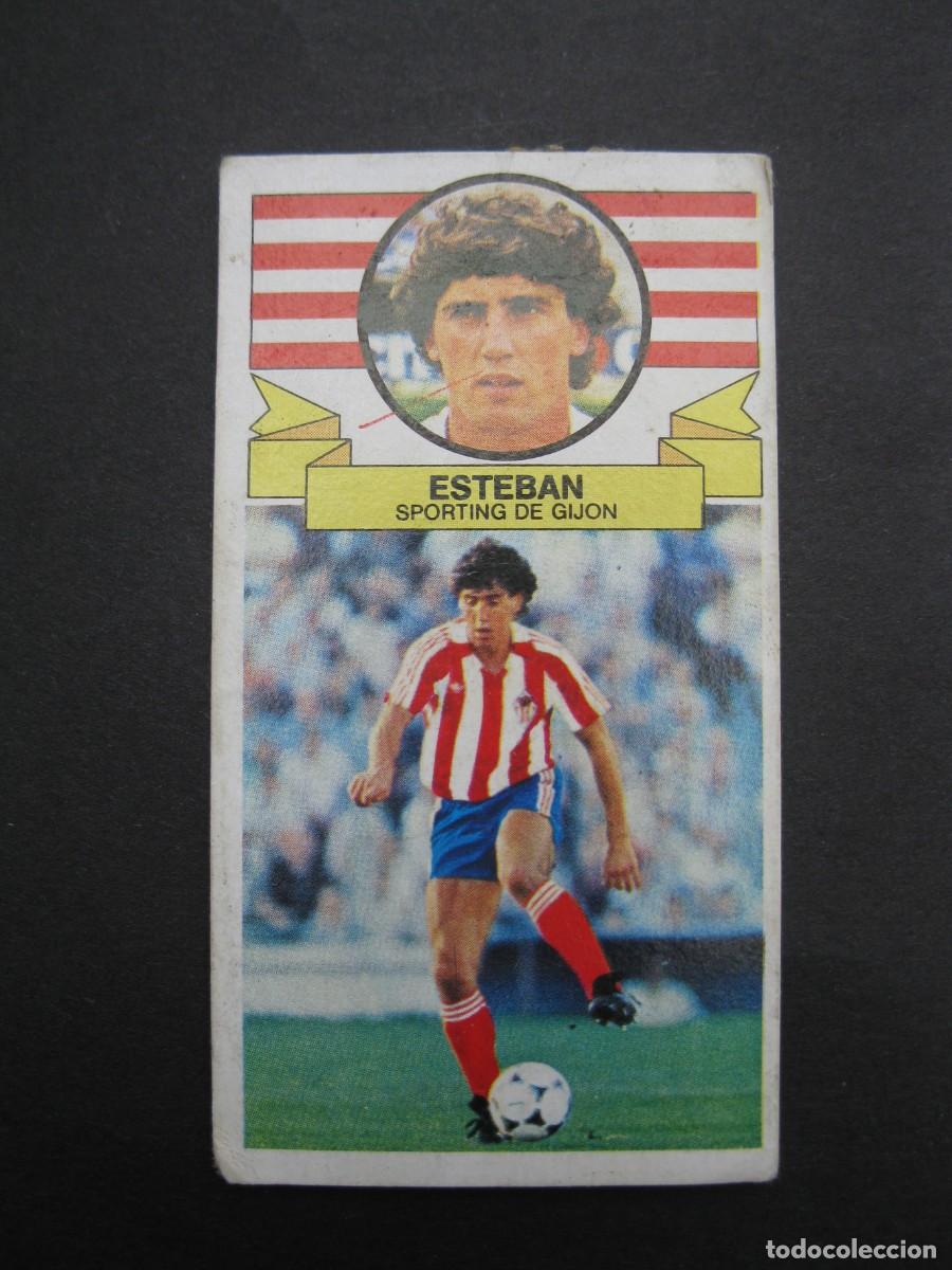 Fu&szlig;ball-Sticker: ESTEBAN (SPORTING DE GIJ&Oacute;N) - CAMPEONATO DE LIGA 85/86 - EDICIONES ESTE.