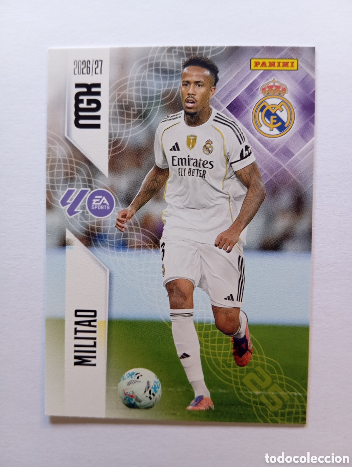 Cromos de f&uacute;tbol: 221 MILITAO REAL MADRID PANINI MEGACRACKS 26 27