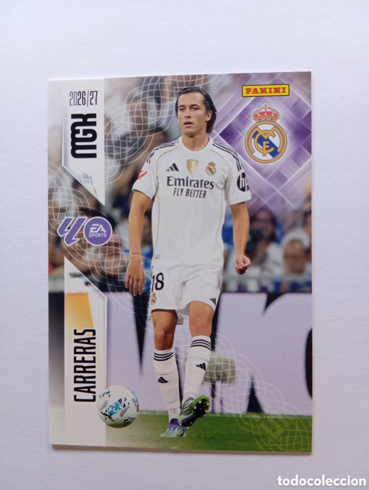 Cromos de f&uacute;tbol: 224 &Aacute;LVARO CARRERAS REAL MADRID PANINI MEGACRACKS 26 27