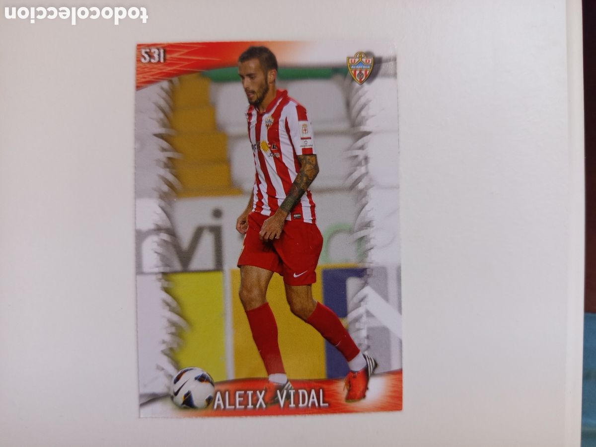 Fu&szlig;ball-Sticker: ❇️ CROMO ⚽ ALEIX VIDAL ALMER&Iacute;A 531 FICHAS LIGA QUIZ GAME 2014 13 14 2013 2014 MUNDICROMO ❇️