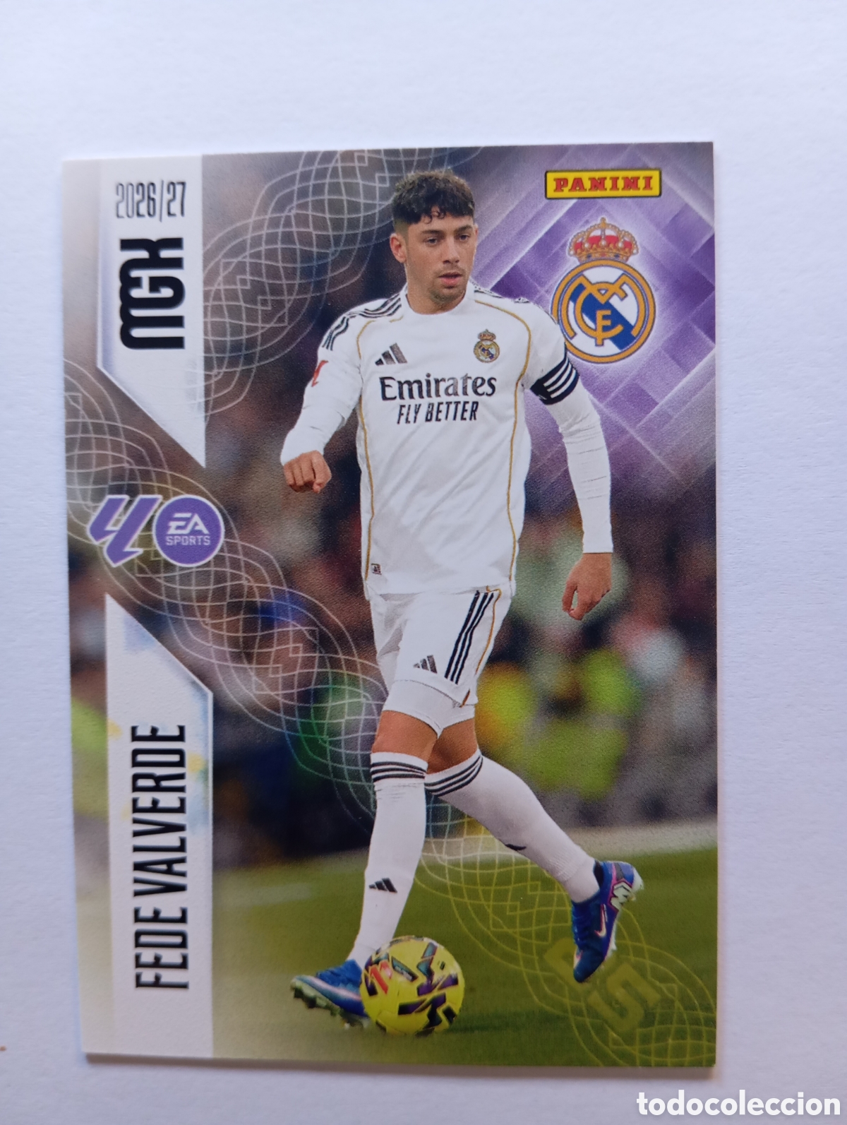 Cromos de f&uacute;tbol: 226 FEDE VALVERDE REAL MADRID PANINI MEGACRACKS 26 27